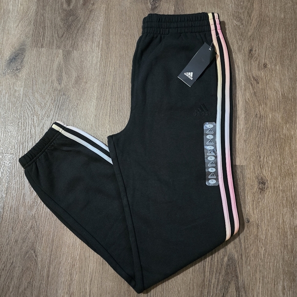 adidas Other - Adidas Girls Joggers Athletic Sweat Pants Black‎ NWT Size 14/16 Large